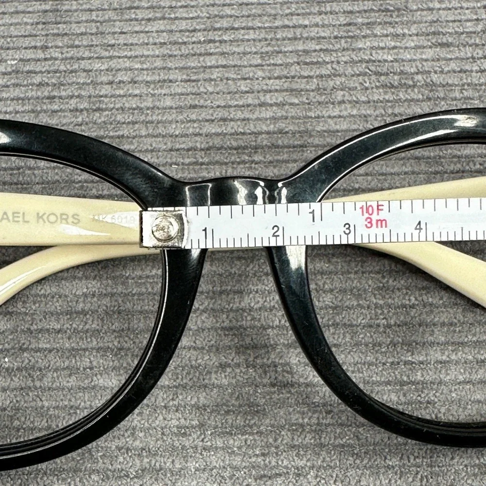 Michael Kors MK 6019 Champagne Beach Black Cream‎ Cat Eye Y2K Eyeglass 53-20-135